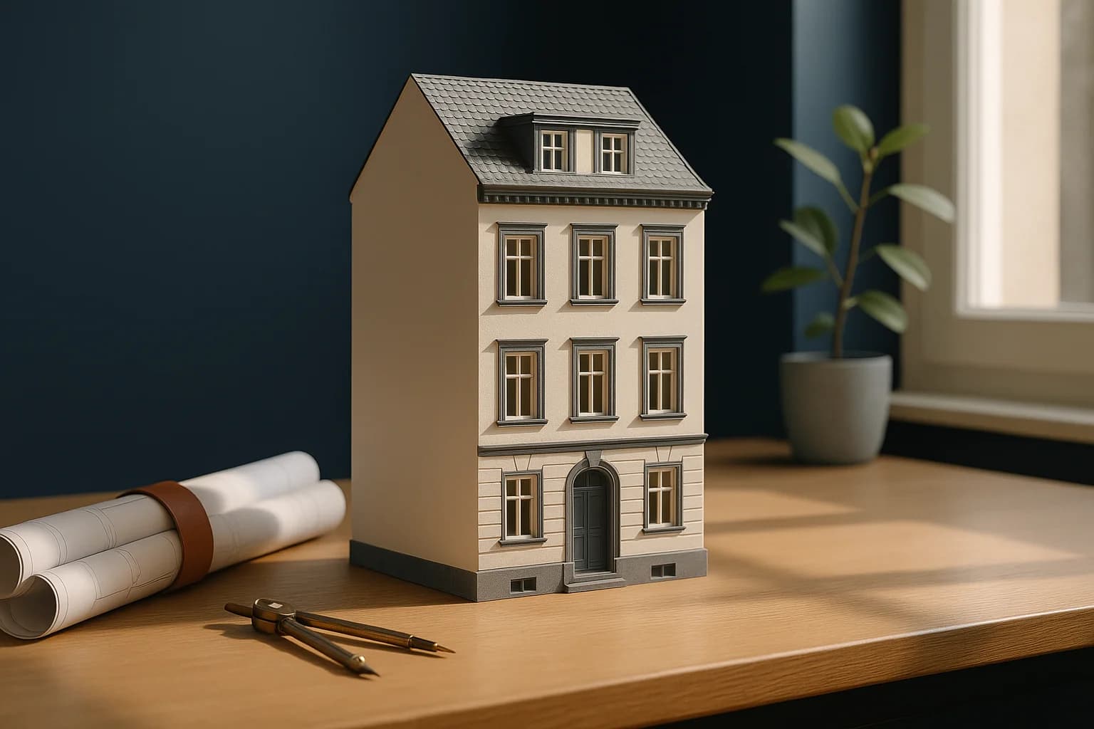 Architekturmodell Schreibtisch
