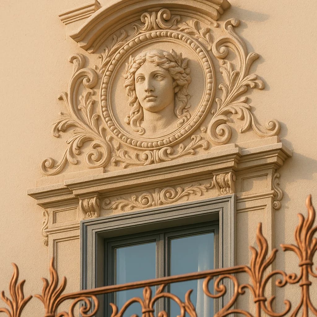 Elegante Mietshäuser mit Stuckfassade in München