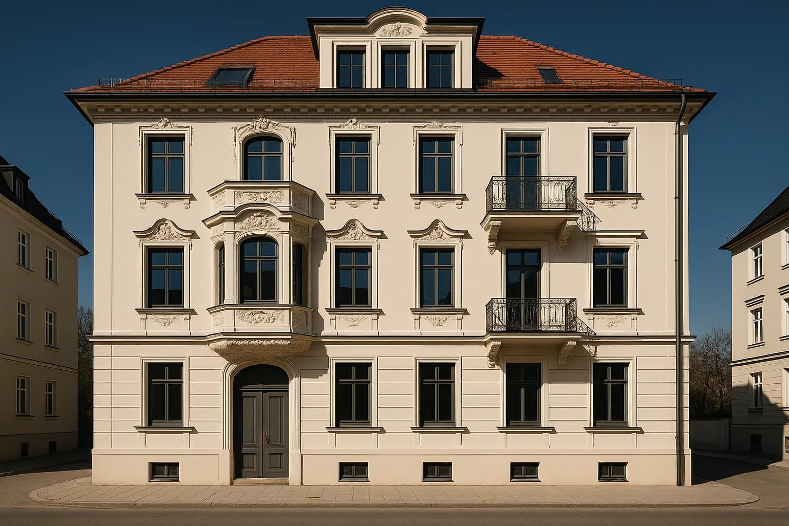 Elegante Reihenhäuser in München - WEG-Verwaltung